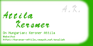attila kersner business card